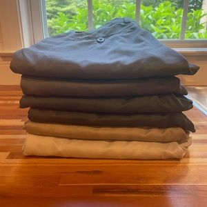 Bundle of 6 pairs of men’s golf pants size 30x30, EUC. AmazonEssentials slim cut